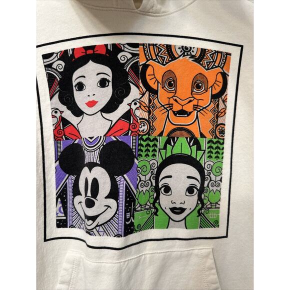 Disney 100 Years Of Wonder Hoodie Mickey, Simba Snow White Mickey Size Small EUC - Picture 2 of 6